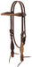 Rough Out Oiled Canyon Rose Browband Headstall -   