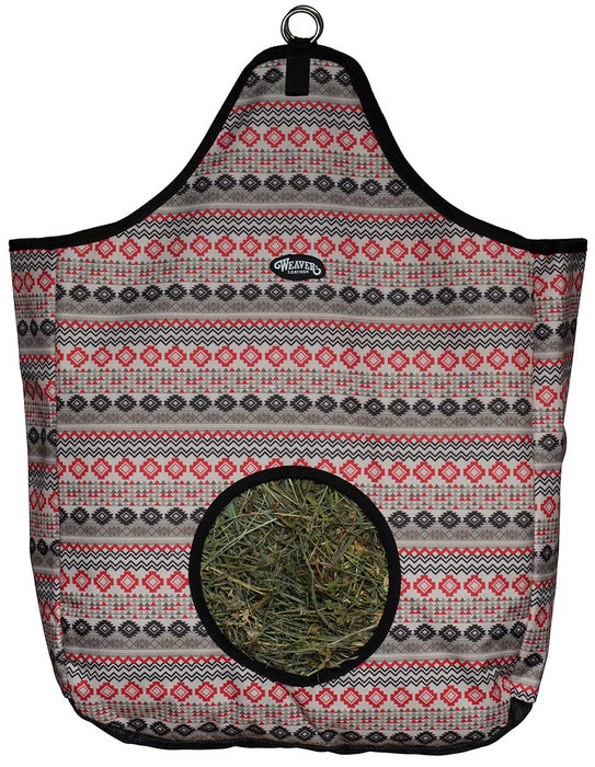 Weaver Hay Bag - Crimson Aztec  