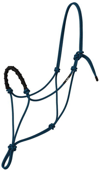 Weaver Stacy Westfall 14" Rope Halter, Full Size - Blue/Black  