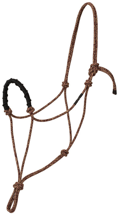 Weaver Stacy Westfall 14" Rope Halter, Full Size - Burgundy/Tan  