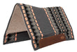 Weaver Flex Contour Wool Blend Felt Saddle Pad, Amarillo - Charcoal/Black/Peach  