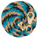 10' Weaver Poly Lead Rope w/ Bull Trigger Snap - Black/Turquoise/Tan  