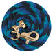 10' Weaver Poly Lead Rope w/ Bull Trigger Snap - Navy/Blue/Turquoise  