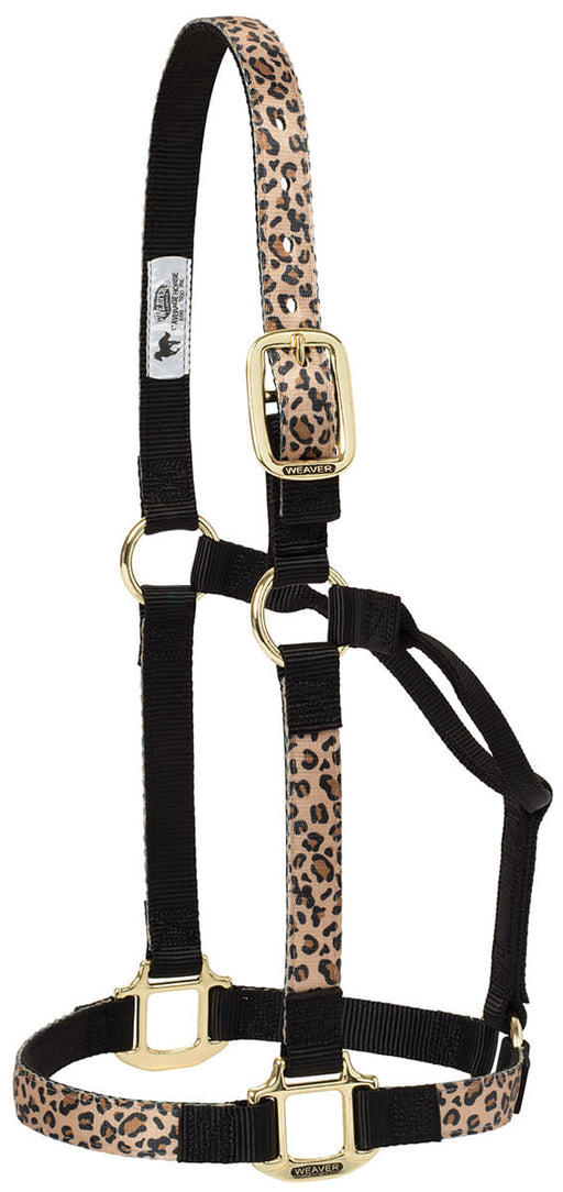 Weaver Nylon Overlay Halter - Sahara Leopard Small 