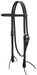 Black Latigo Leather Browband Headstall -   