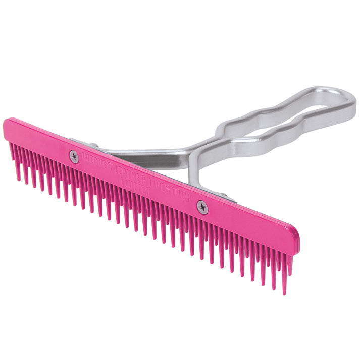 Plastic Fluffer Comb - Pink  