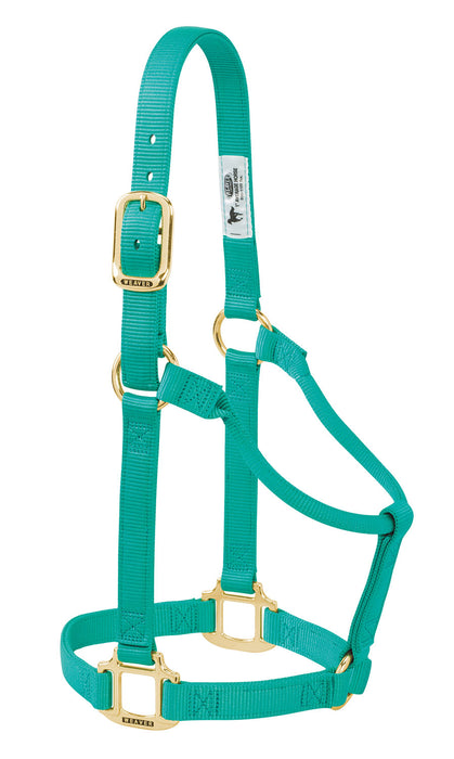 Weaver Original Nylon Horse Halter - Emerald Green Small 