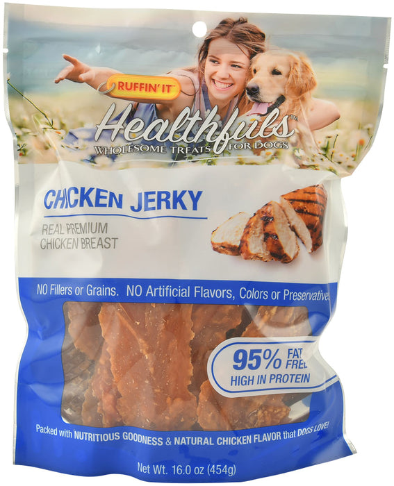 Healthfuls Real Meat Jerky by Ruffin' It, 16 oz - Healthfuls Chicken Jerky, 16 oz  