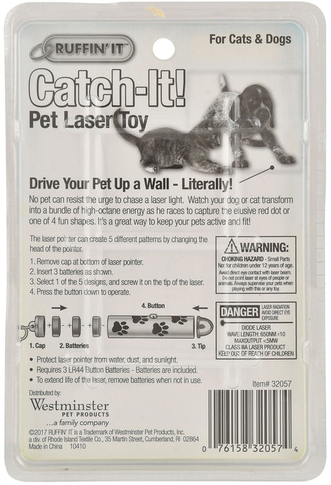 Ruffin' It Catch-It! 5-way Pet Laser Toy -   