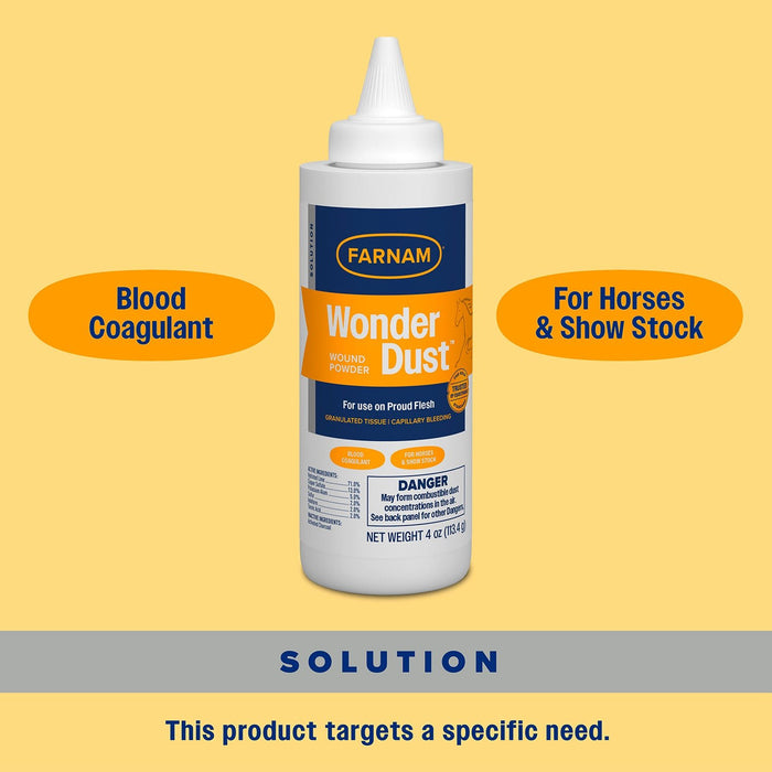 Wonder Dust Wound Powder & Blood Coagulant, 4 oz - FAD1 - 5