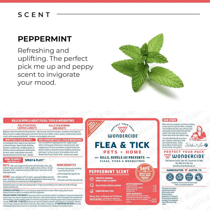 Wondercide Flea, Tick & Mosquito Control Spray for Pets + Home - WC219 - 128 oz. - Lemongrass - 17