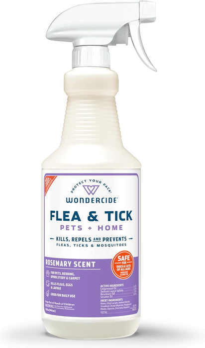 Wondercide Flea, Tick & Mosquito Control Spray for Pets + Home - WC21B - 16 oz. - Rosemary - 18