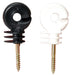Wood Post Insulators for Poly Wire or Rope 25 Pack - T8A3 - Black - Package of 25 - 2