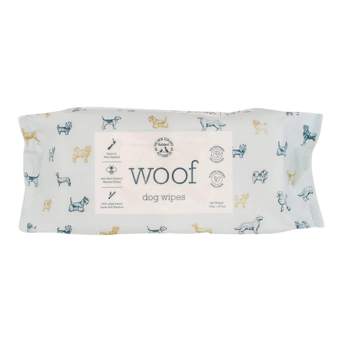 Woof Dog Wipes, Manuka Honey - 013NZ-WDW750MH - 26.5 oz - 80 Wipes - 1