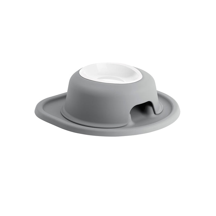 WeatherTech Single High Pet Feeding System, Poly Bowl Color Dark Grey