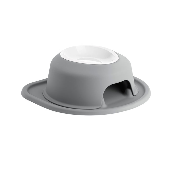 WeatherTech Single High Pet Feeding System, Poly Bowl Color Dark Grey