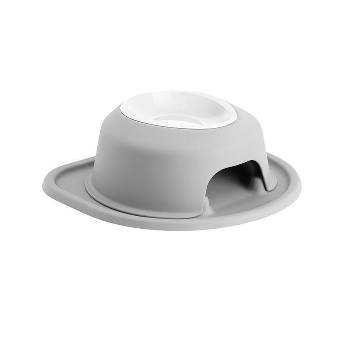 WeatherTech Single High Pet Feeding System, Poly Bowl Color Light Grey