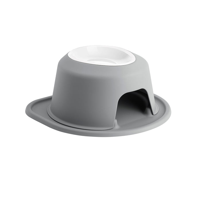 WeatherTech Single High Pet Feeding System, Poly Bowl Color Dark Grey