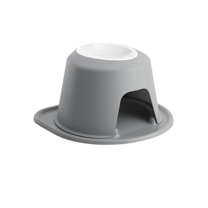 WeatherTech Single High Pet Feeding System, Poly Bowl Color Dark Grey