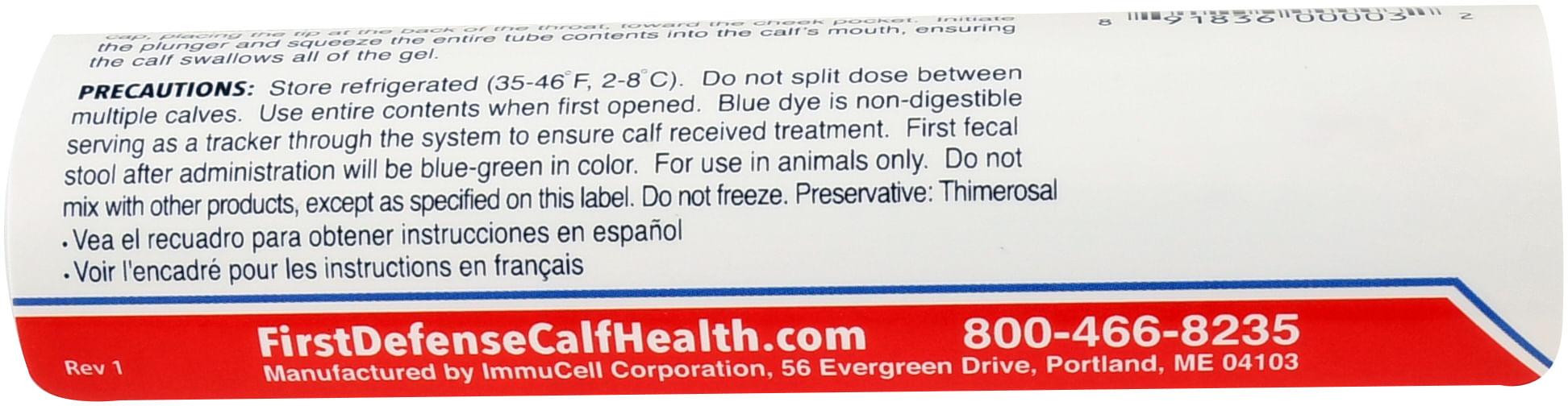 First Defense Duel-Force for Newborn Calves - Single Dose  