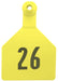 Z2 2-Piece Numbered Maxi Tag, Yellow - 1-25  