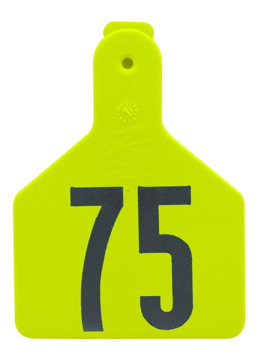 Special Order Numbered Z Tags, Calf -   