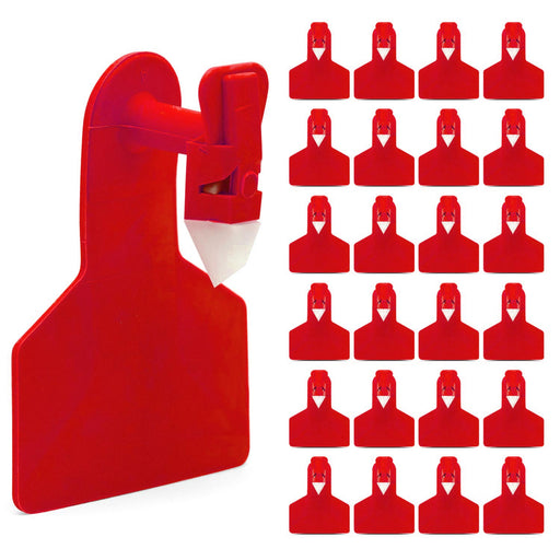 Z Tags Small Livestock Tags, Blank (25) Color Red