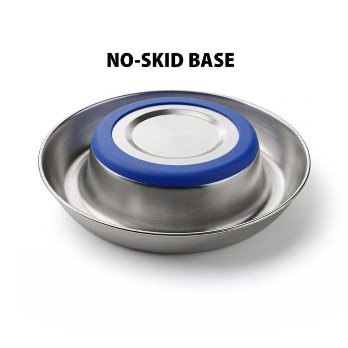 Jeffers SS Anti-Ant Bowl, Fixed Base, w/no skid base Size 64 oz