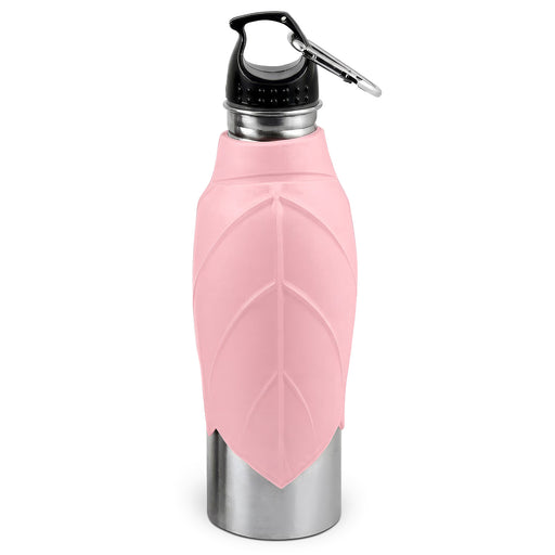 Jeffers SS Dog Travel Water Bottle with Silicone sipper Color Pink