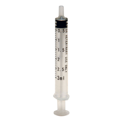 Jeffers Luer Slip Syringes, Single - 3 mL - Jeffers L.S. Syringe. (Singles)  