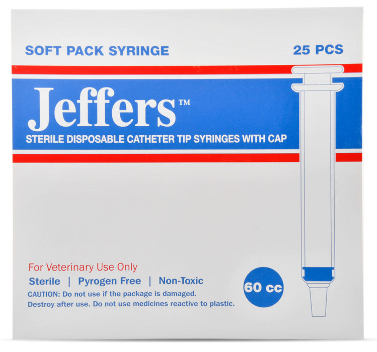 Syringe with Catheter Tip - 60cc Cath-Tip Syringes, box of 25  