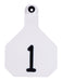 Y-Tex Numbered Cattle Ear Tags (Large), 25 count - White 76-100 