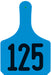 Y - Tag Numbered 1 - Piece Ear Tags, 25 ct - XUCR - Cow - Blue - 1 - 25 - 1