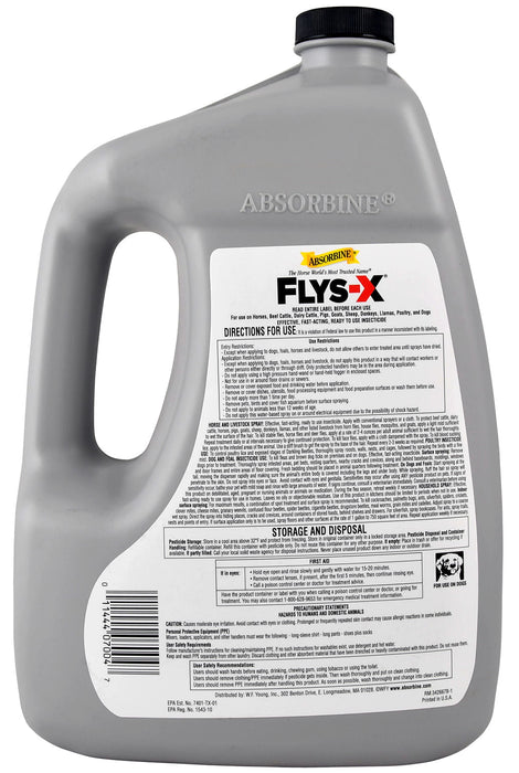 Flys-X RTU Insecticide for Livestock - 1 Gallon Flys-X RTU  