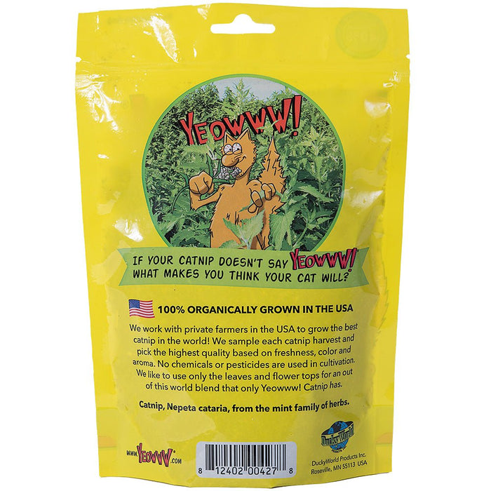 Yeowww! Organic Catnip Leaf & Flowertop Catnip Blend - DWPZM - Reusable Bag - 2 oz - 4