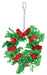 Holiday Sisal Wreath Bird Toy -   