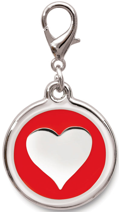 Fashion Pet Collar Charms - Red Heart Pet Charm  