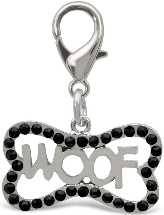 Fashion Pet Collar Charms - Bling Woof Pet Charm  