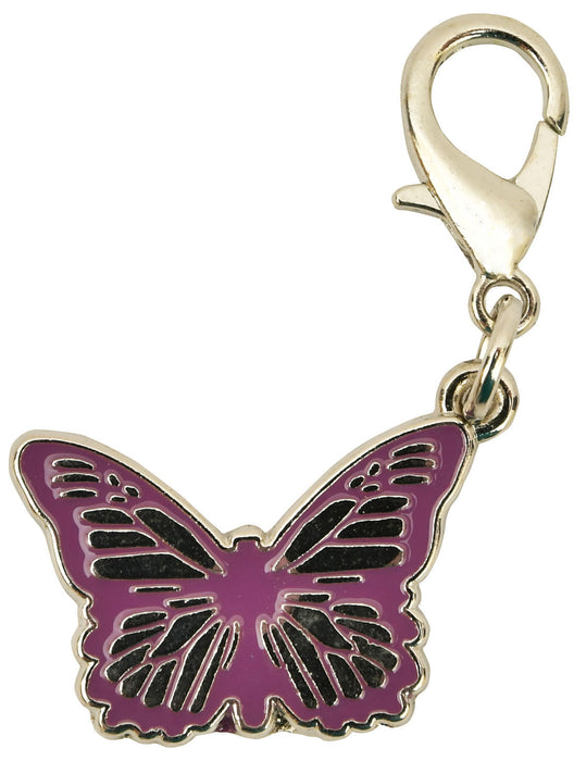 Fashion Pet Collar Charms - Violet Butterfly Pet Charm  