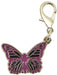 Fashion Pet Collar Charms - Violet Butterfly Pet Charm  