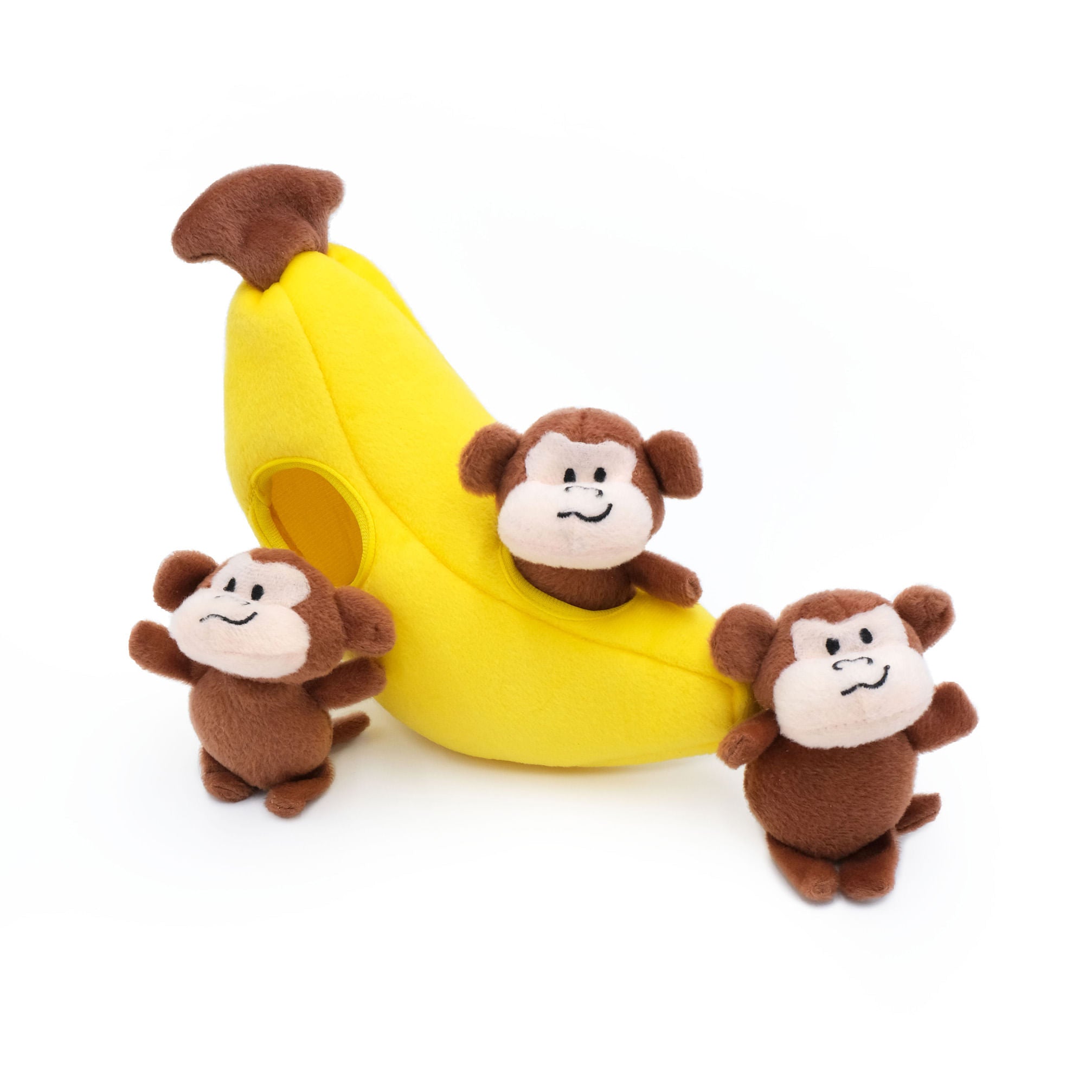 Zippy Burrow Monkey 'n Banana Pet Toy — Jeffers