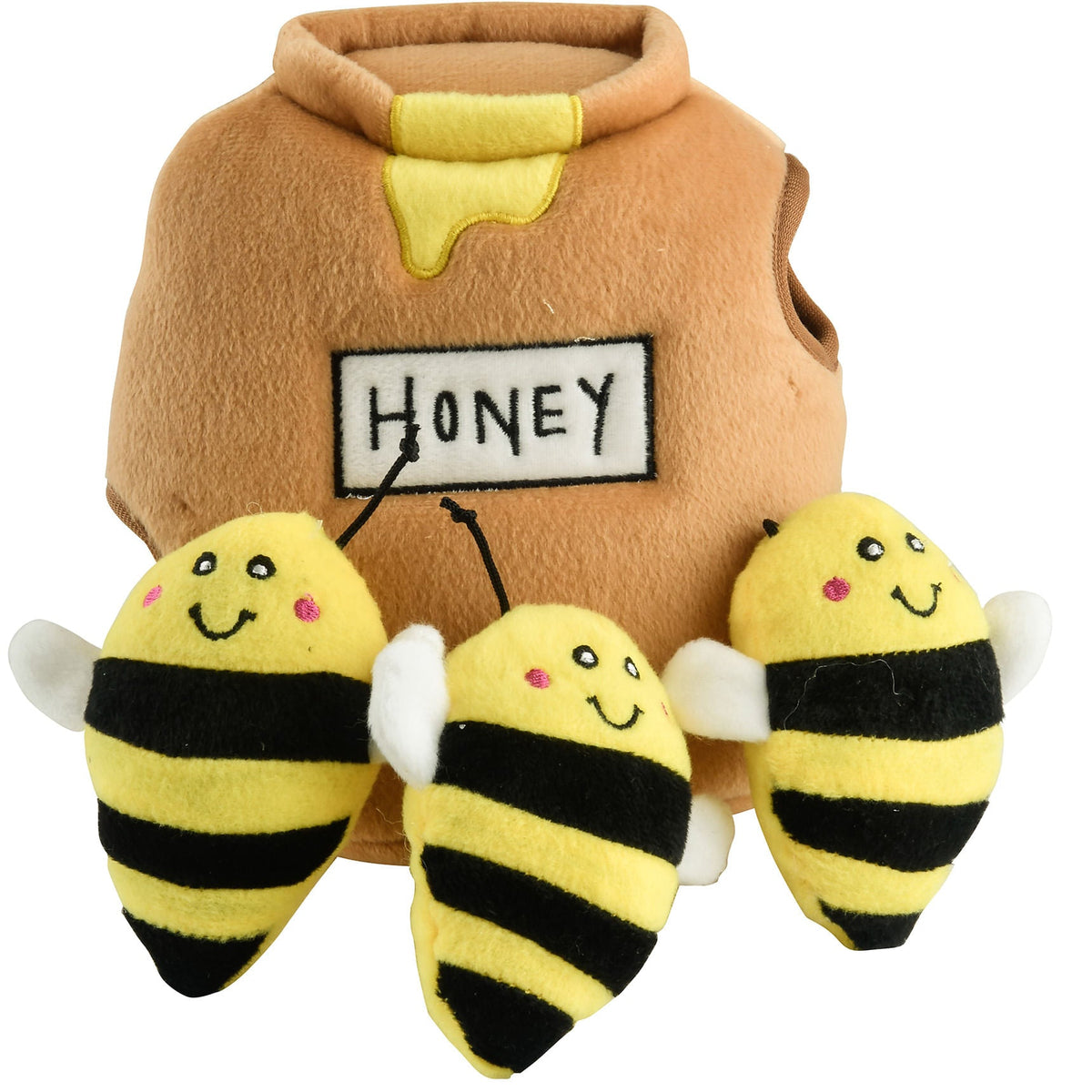 Honey Pot Burrow with Bees Dog Toy by Zippy Paws — Jeffers