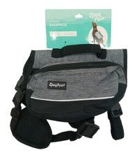 Zippy Paws Lightweight Adventure Backpack, Graphite - ZPP15 - Small - 10