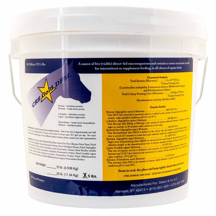 CRS Gold DFM - 5 lb CRS Equine Gold Powder (160 servings at ½ oz)  