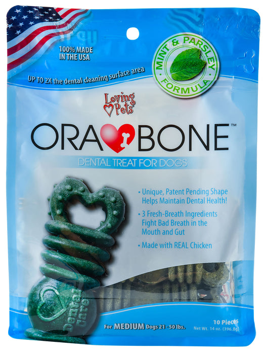 Ora-Bone Dental Treats, 14 oz Bag - Medium  