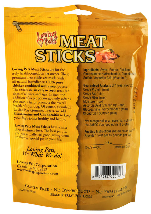 Loving Pets 100% All Natural Meat Sticks - Sweet Potato/Chicken  