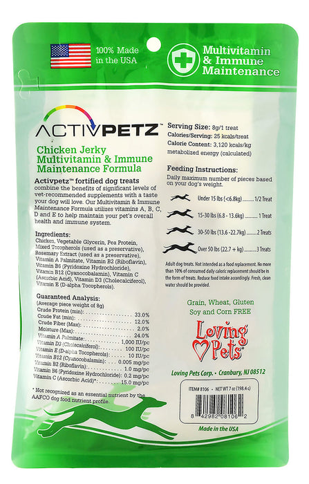 ActivPetz Multivitamin & Immune Maintenance Jerky Treats - Duck  