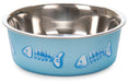 Bella Designer Cat Bowls, 4 oz - Metallic Ocean Blue  