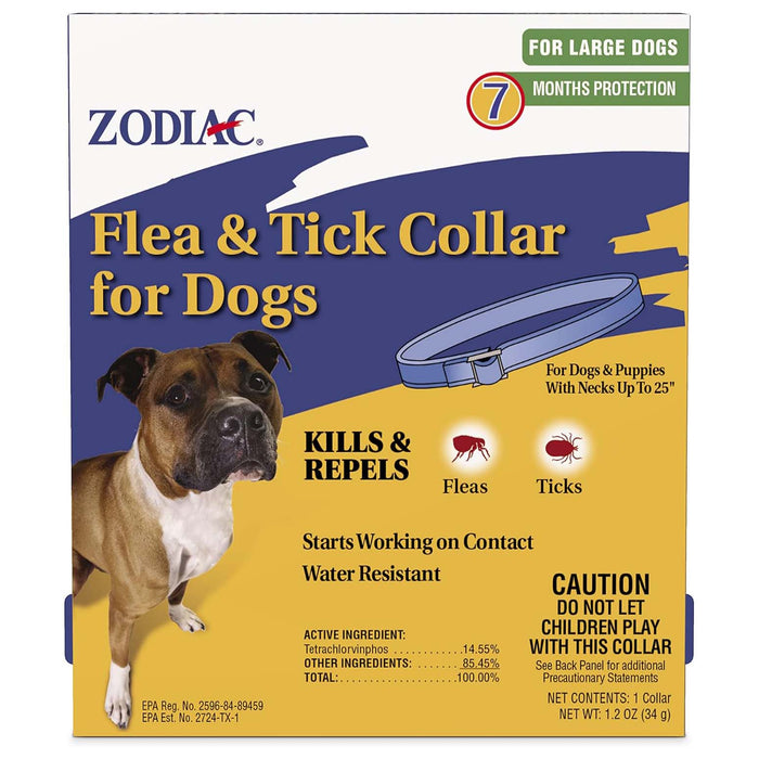 Zodiac Flea & Tick Collar for Dogs - 7 Months of Protection - FAAAD - Large - 1 ct (7 Month Protection) - 1