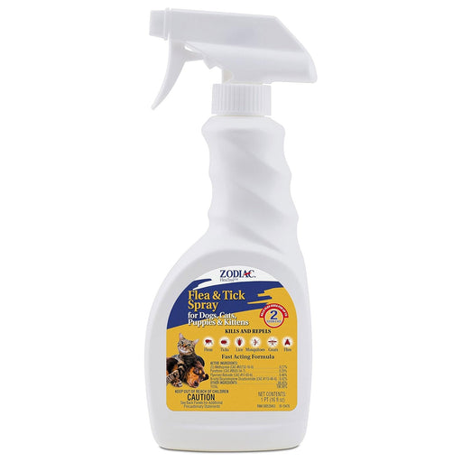 Zodiac Flea & Tick Spray for Dogs, Cats, Puppies & Kittens, 16 oz - FAAAY - 16 oz - 1 - 1